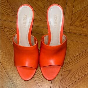 SCHUTZ Women's Bold Orange Heels